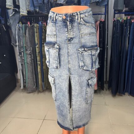 JEAN SKIRT (LONG)
