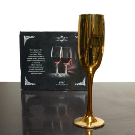 6 Piece Gold Wine Glass