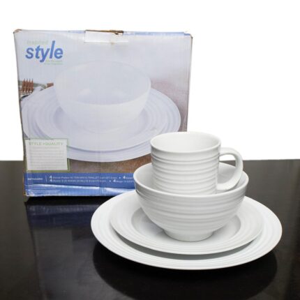 16 Piece Dinner Set (White)