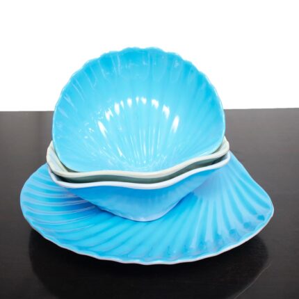 Snail Shaped Flat Plate & Snail Shaped Soup Bowl